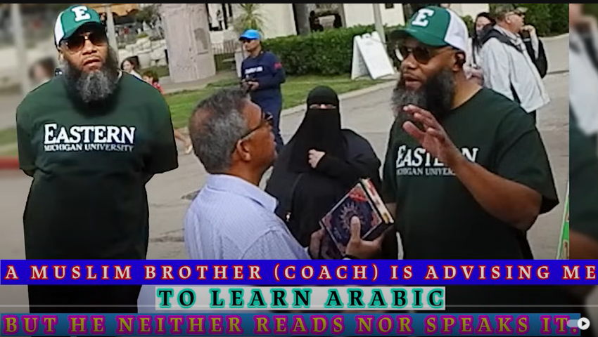 A Muslim brother coach is advising me to learn Arabic, but he neither read nor speaks it.